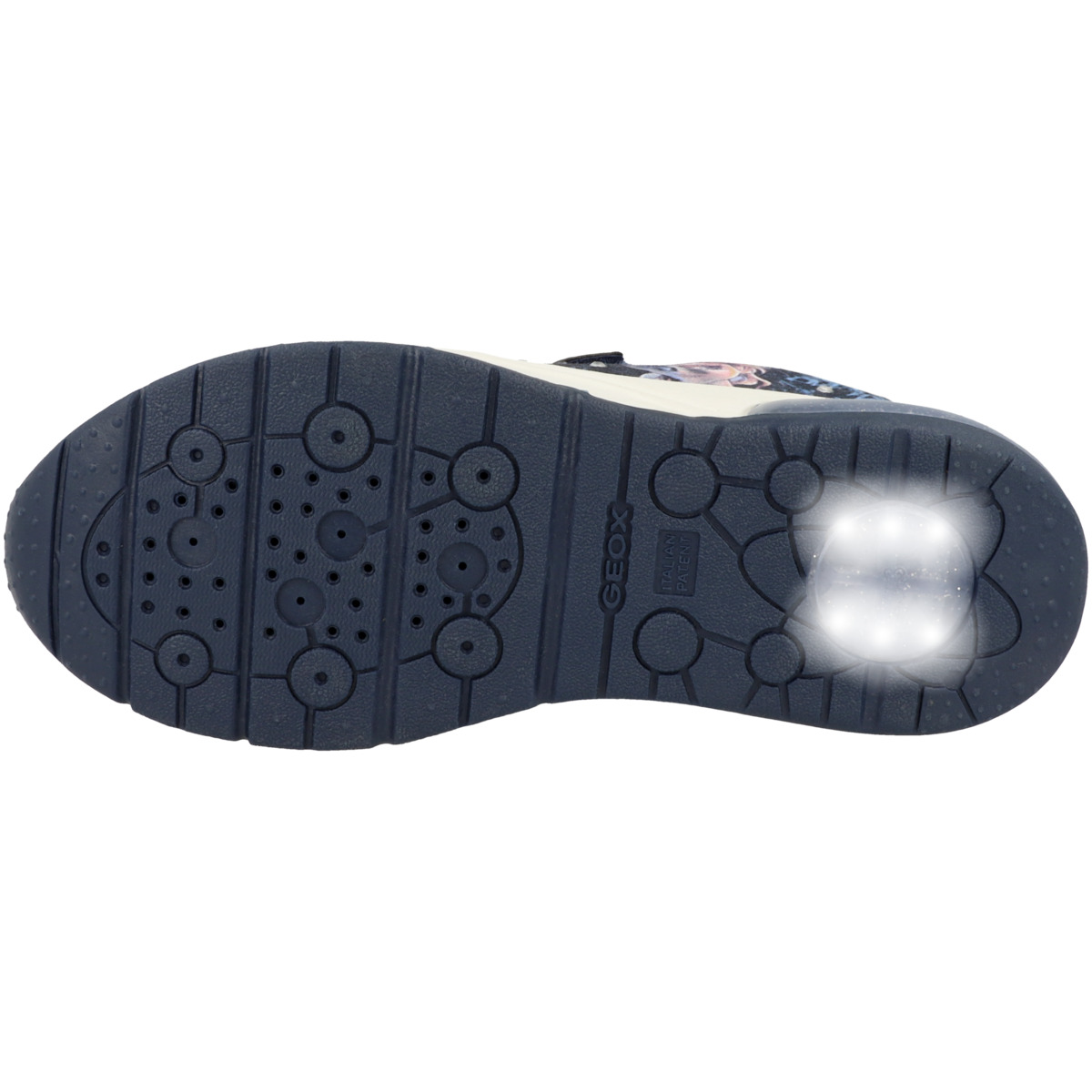 Geox J Spaceclub G. D Sneaker low blau