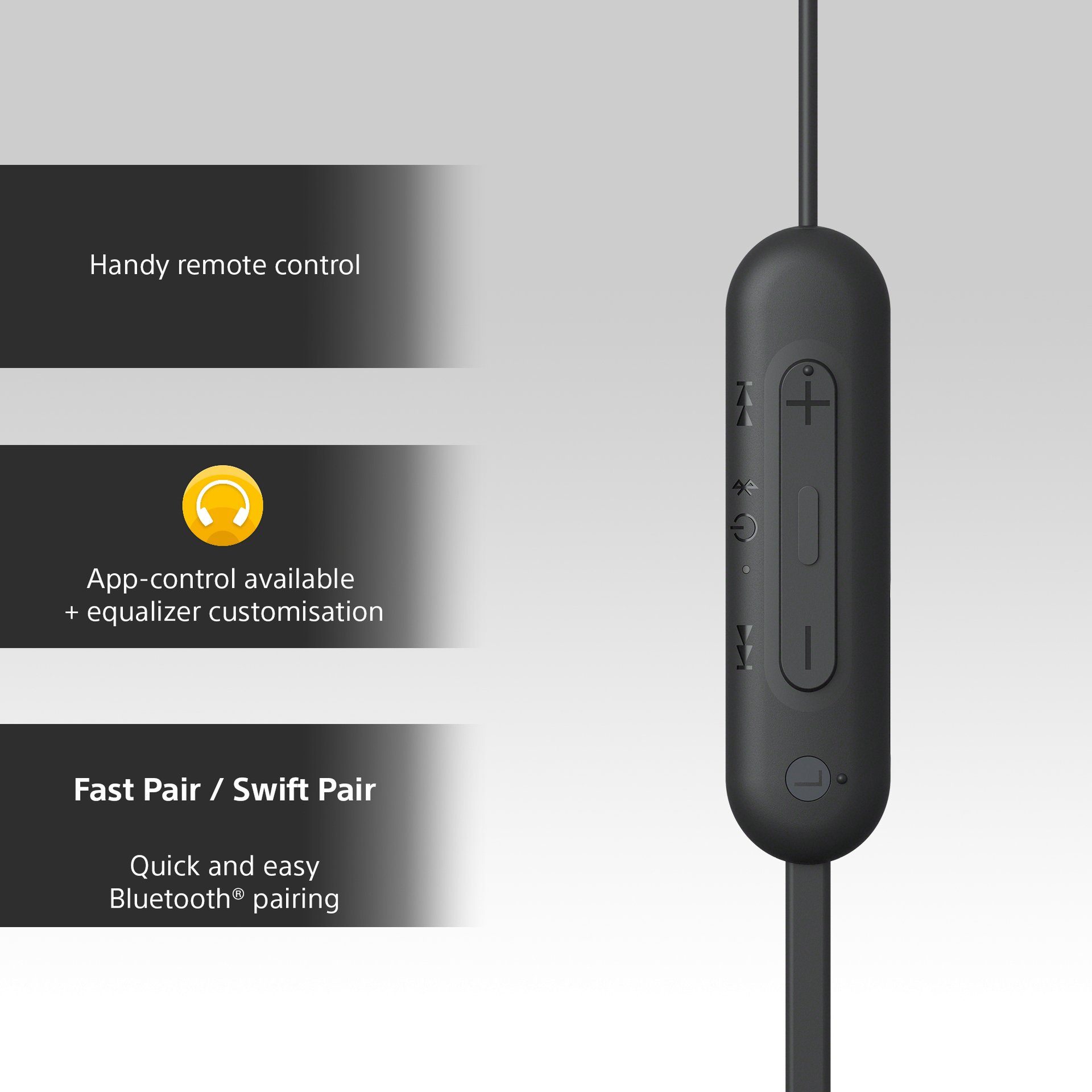 Sony In-Ear Kopfhörer WI-C100 In-Ear-Kopfhörer (Sprachsteuerung)