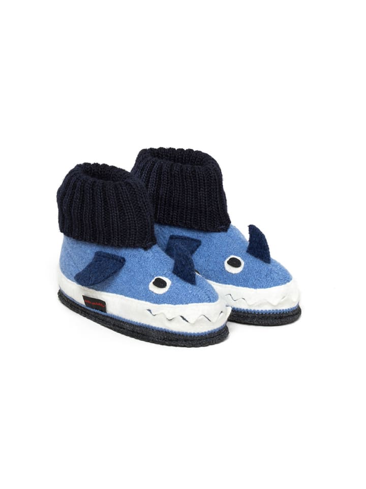 kitz-pichler Kinderhausschuh Squalo in blau günstig kaufen