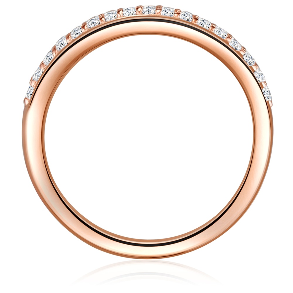 Rafaela Donata Bague en argent Argent sterling Oxyde de zirconium (CZ) en Or rose Bague