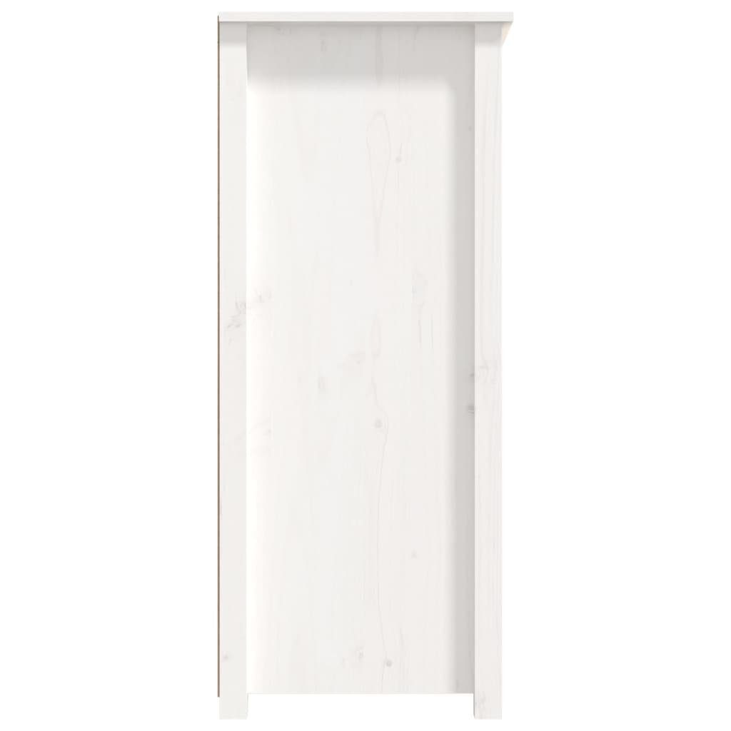 vidaXL Sideboard Sideboard Weiß 83x41,5x100 cm Massivholz Kiefer (1 St)