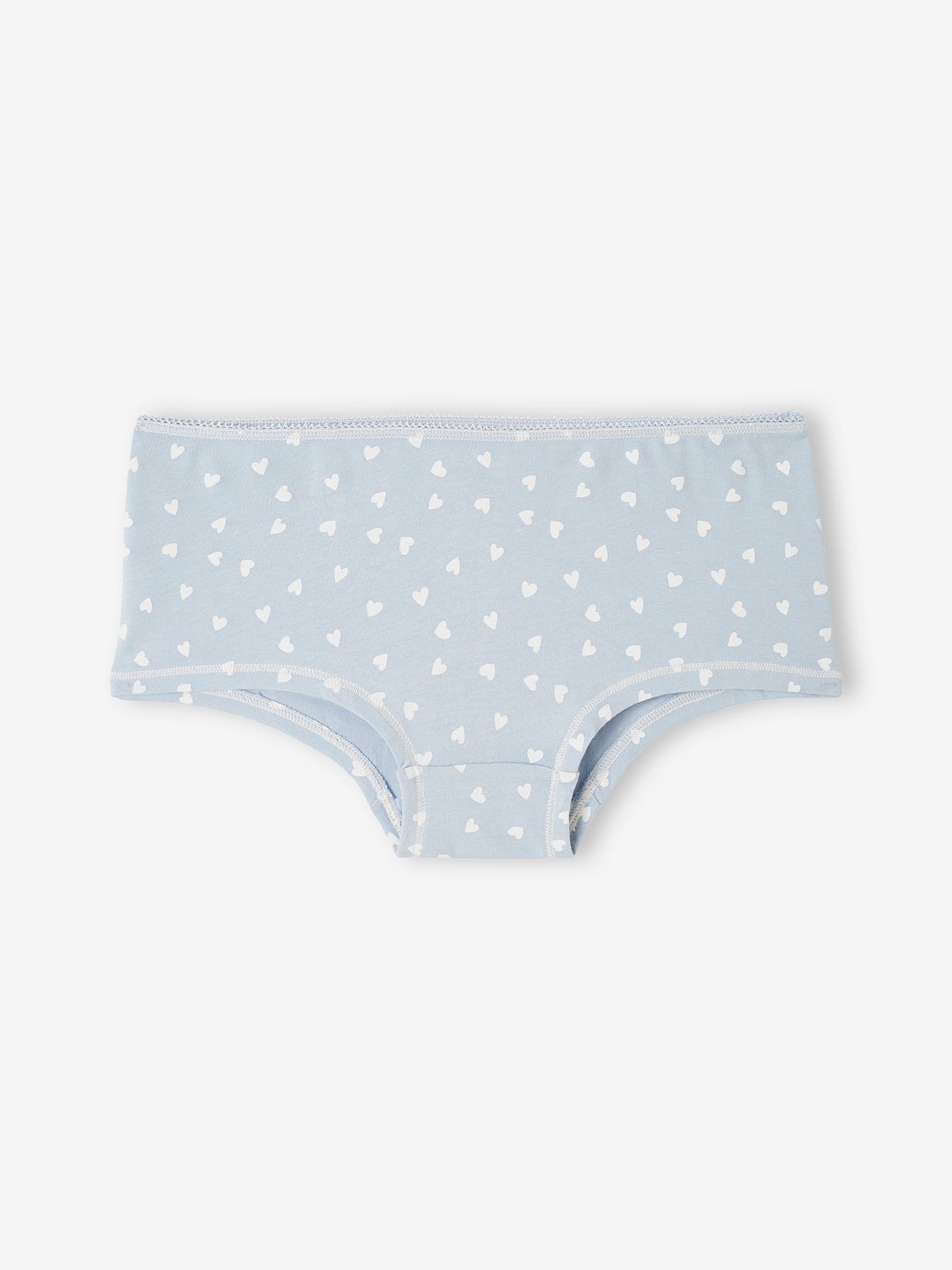 Lot de 4 shorties fille fantaisie BASICS écru