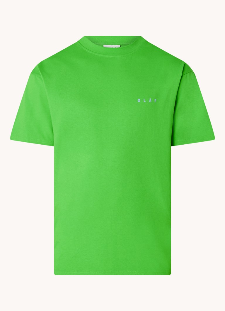 T-shirt con la faccia di Olaf Crayon, logo e stampa sul retro.