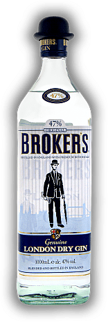 Broker's Premium London Dry Gin 47% 1,0 Liter Broker's Premium London Dry Gin 47% 1,0 Liter Broker´s Gin ein Premium London Dry Gin so trocken wie Britischer Humor. 1	 Liter - Vol 47%
