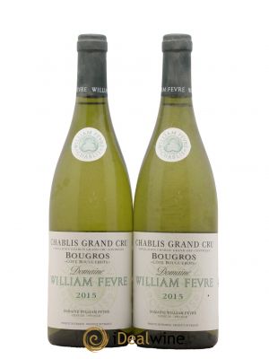 Chablis Grand Cru Bougros Côte Bouguerots William Fèvre (Domaine)  2015 - Lot de 2 Bouteilles