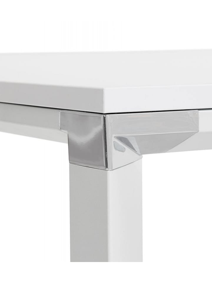 KADIMA DESIGN Quadratischer Besprechungstisch Holz Metall | Minimalistisches Design in Weiß günstig kaufen