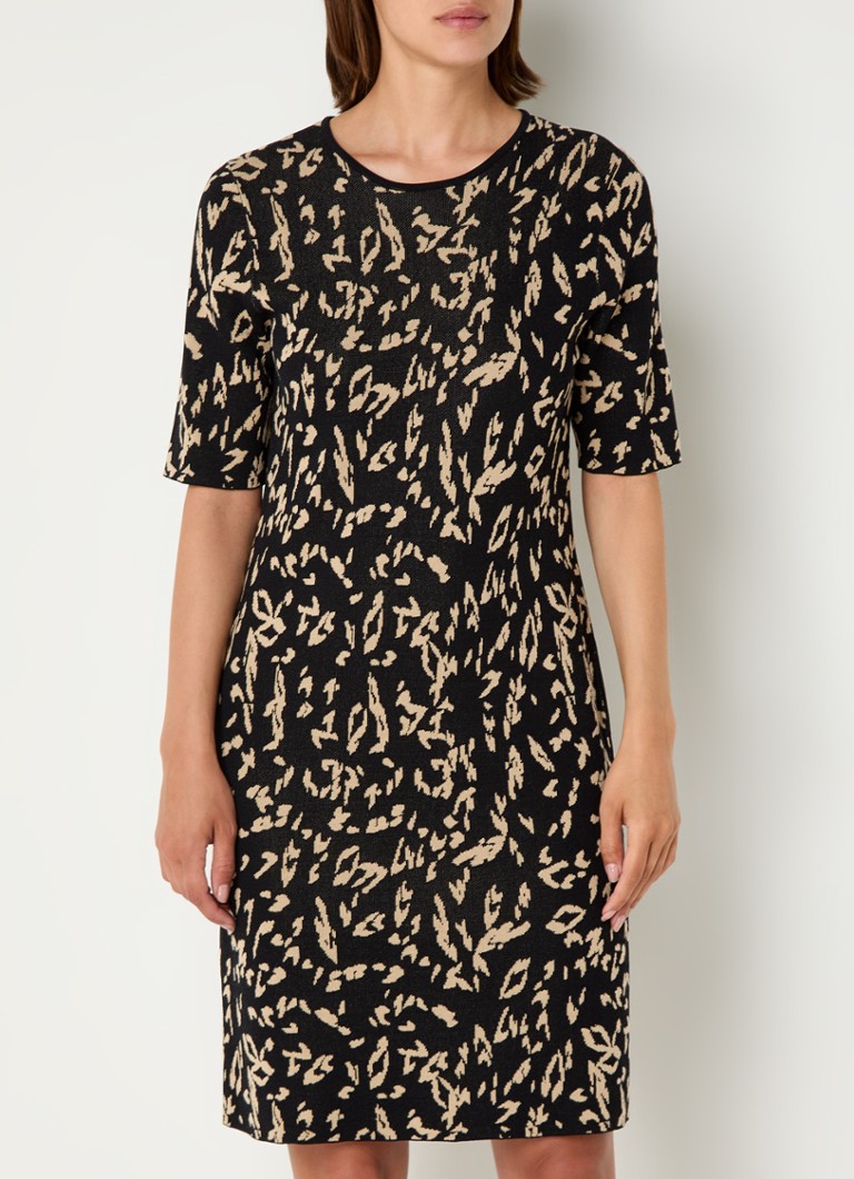 Robe courte en maille fine imprimée Taifun