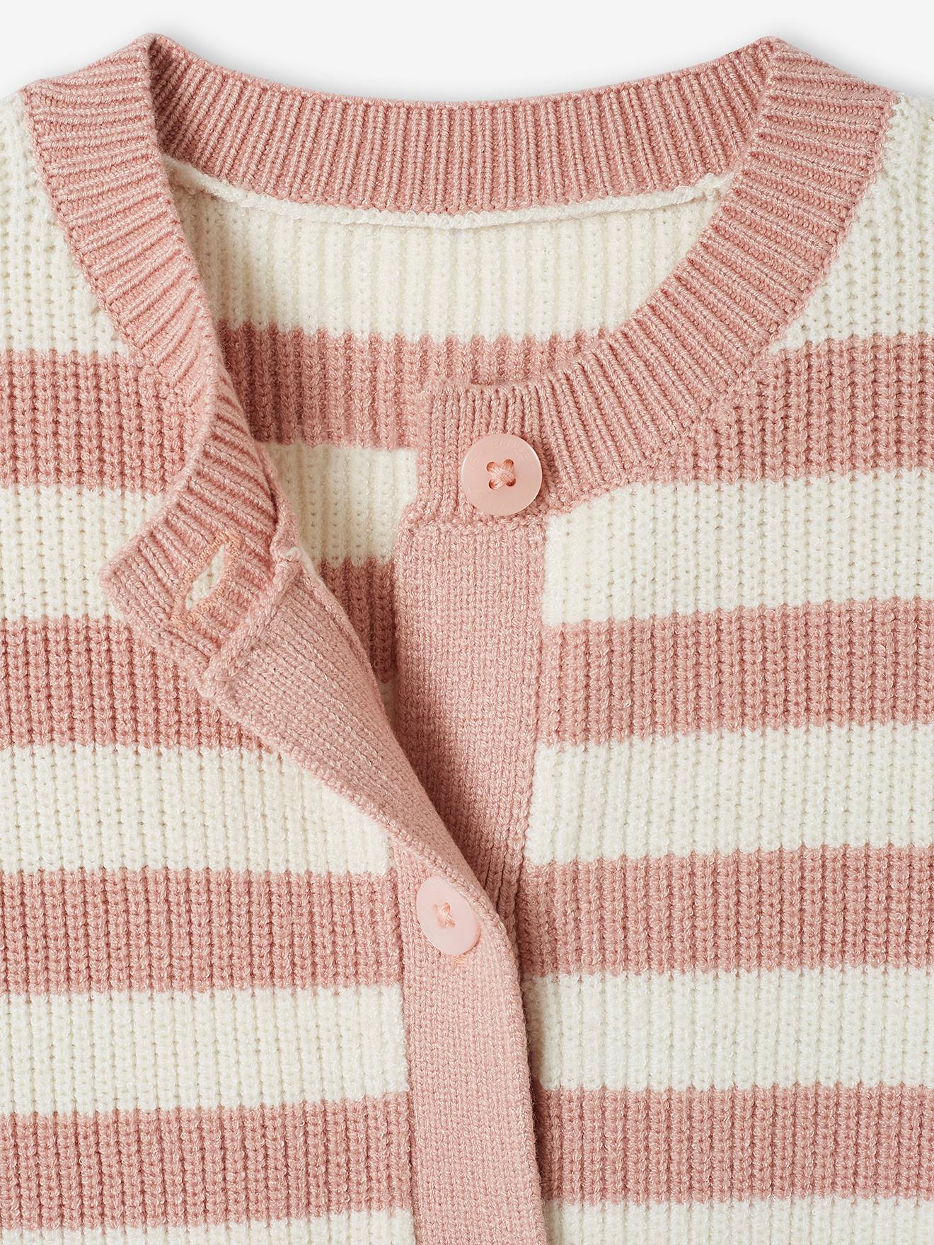 Vertbaudet Flauschige Mädchen Strickjacke Oeko-Tex - malve