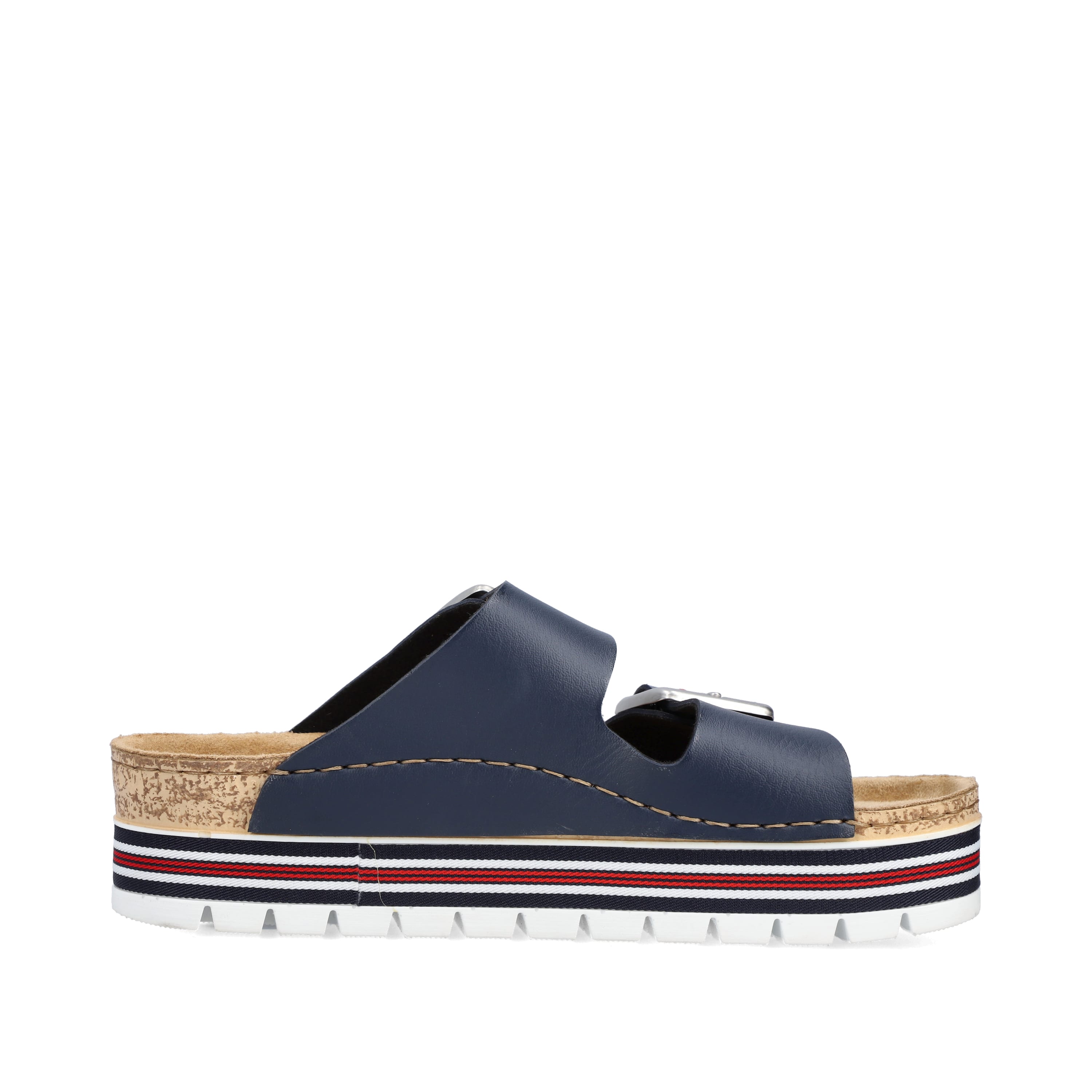Rieker Damen Pantoletten marineblau