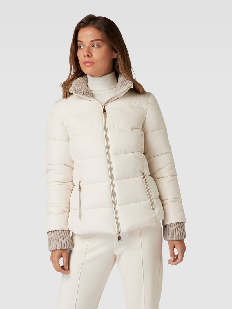 Steppjacke mit Zweiwege-Reißverschluss in offwhite