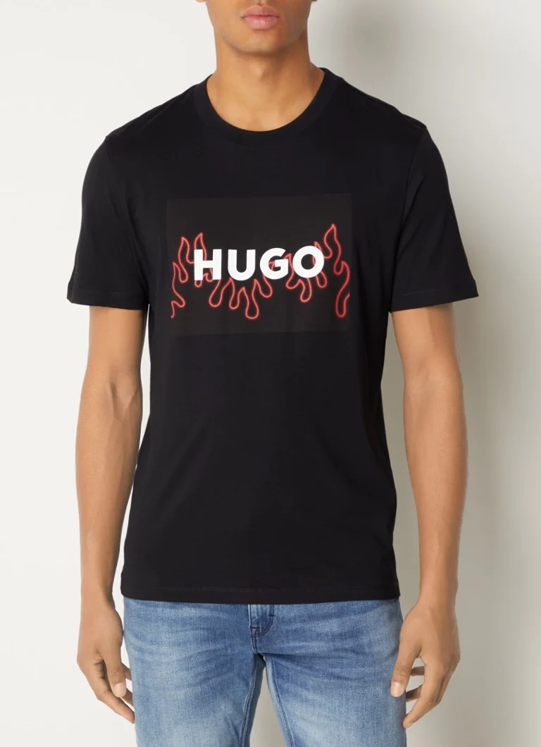 Tricou HUGO BOSS Dulive cu logo imprimat