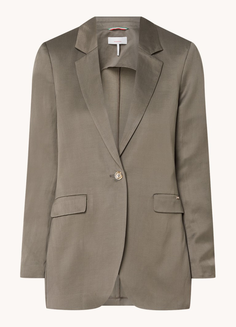 Cinque Cilecco blazer in linen blend with flap pockets