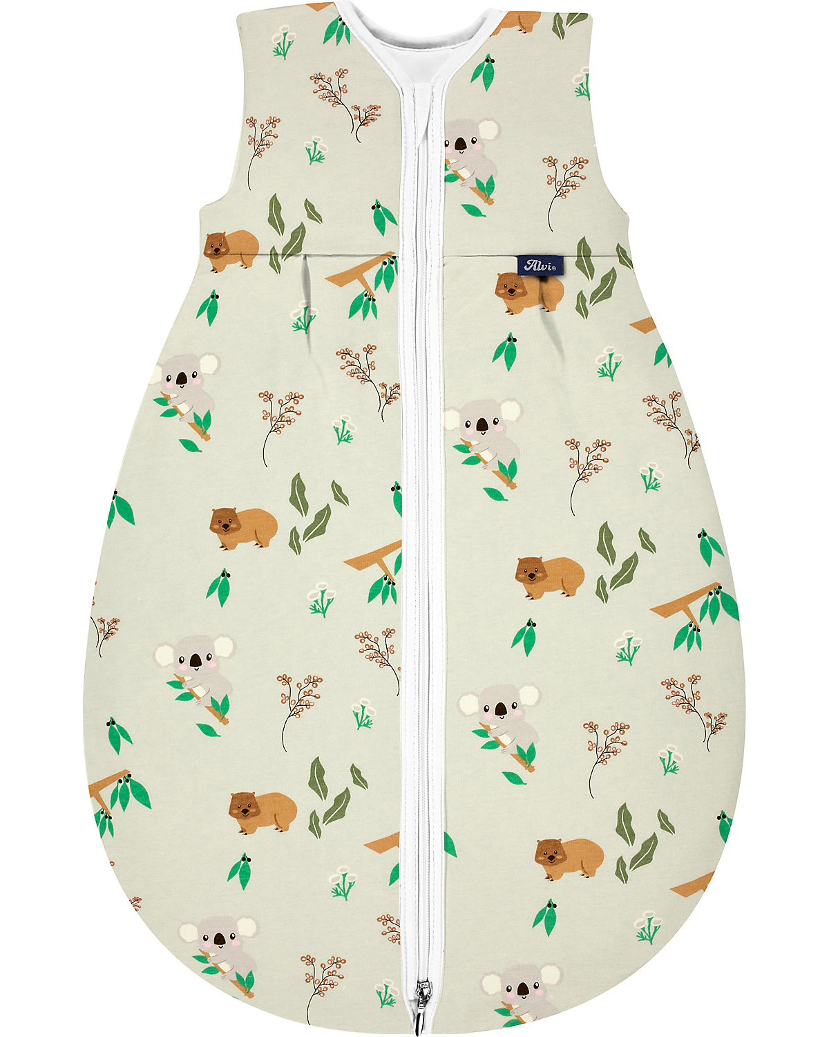Kugelschlafsack Mäxchen Thermo, Bio Baumwolle - TOG 3,0 - Koalas World, 110 cm