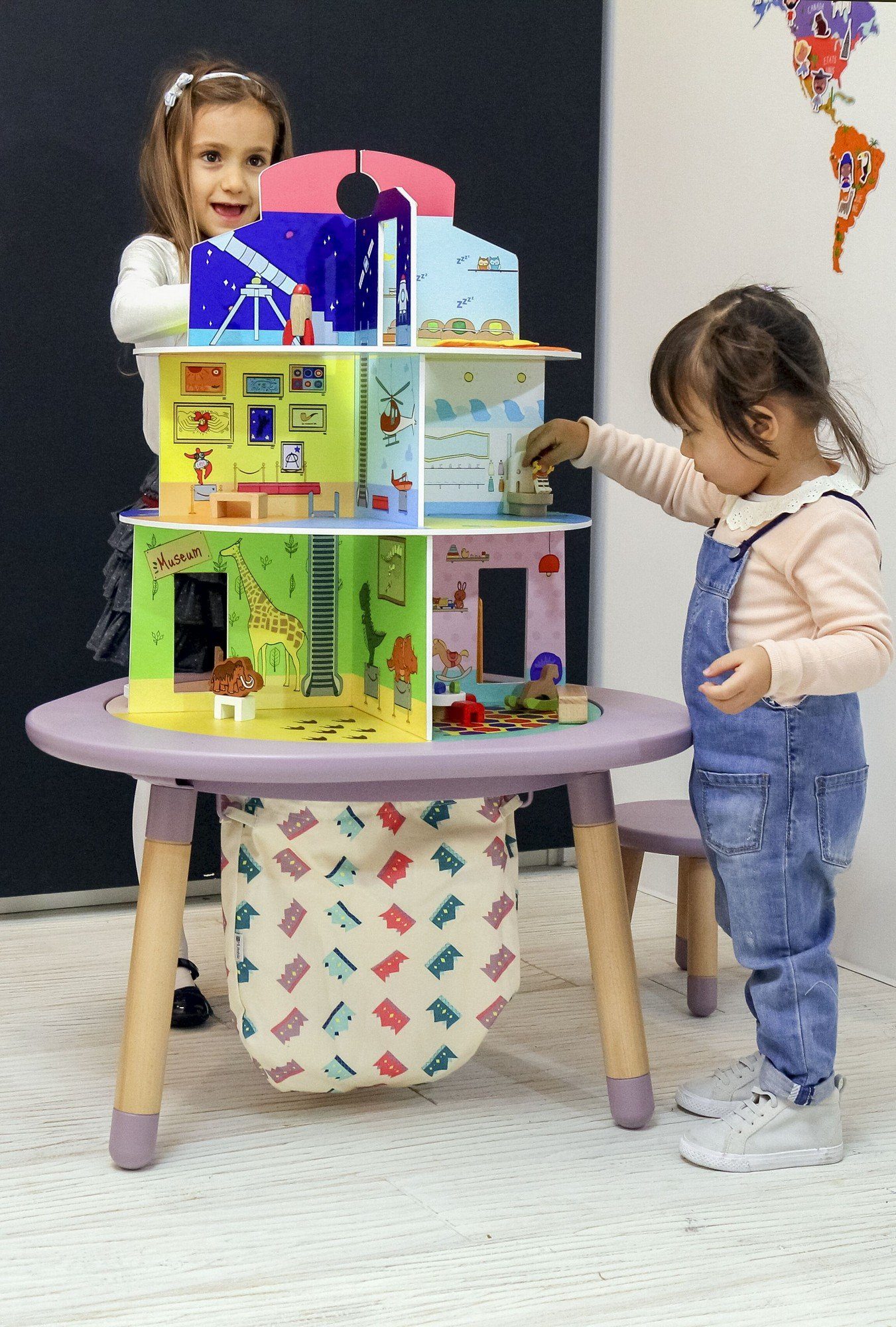Stokke Kindersitzgruppe MuTable Stuhl - Kinder Holzstuhl für den Multifunktionsspieltisch Mutable - Die ideale Ergänzung für den Spieltisch