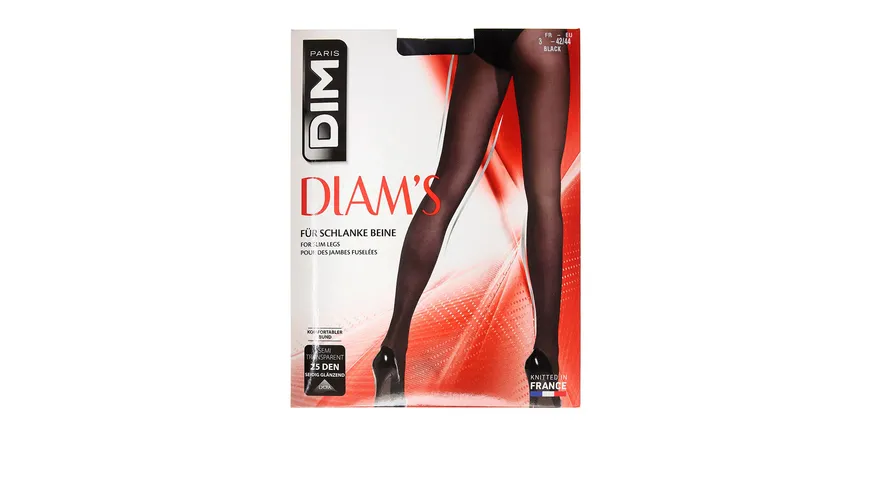 DIM Damen figurformende Feinstrumpfhose Diam'S Contour 360 25 DEN noir