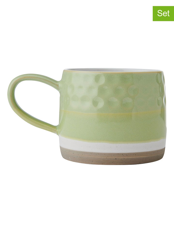 Mikasa 2er-Set: Tassen in Grün/ Grau - 320 ml günstig kaufen onesize