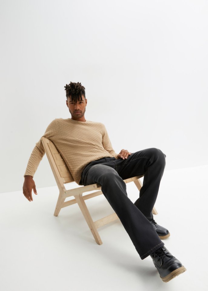 Regular Fit Stretch-Thermojeans, Bootcut