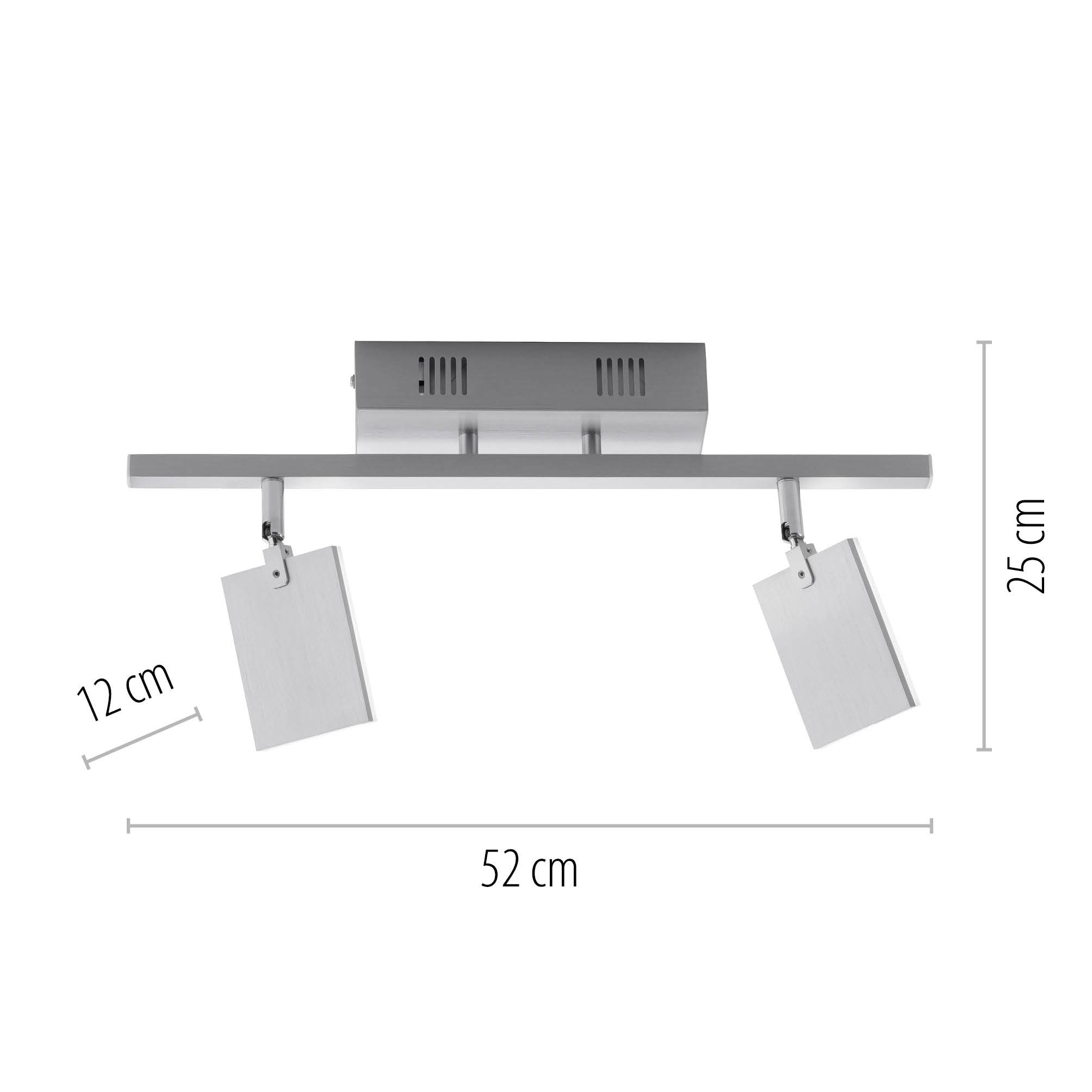 PURELED-Deckenleuchte 2flg