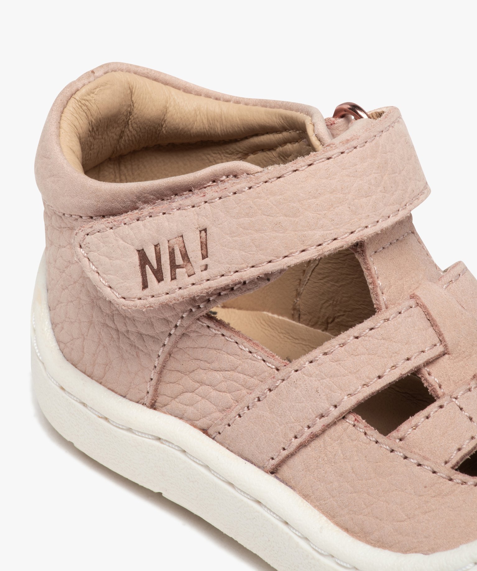 Sandales premiers pas bébé fille en cuir – NA! rose | GEMO