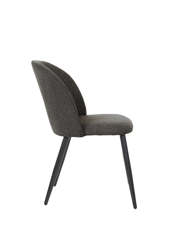 byLiving 2-er-Set: Esszimmerstuhl NAYLA in Dunkelgrau günstig kaufen onesize