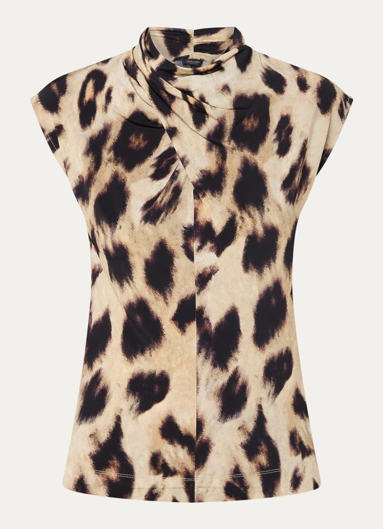Claudia Sträter Top with leopard print