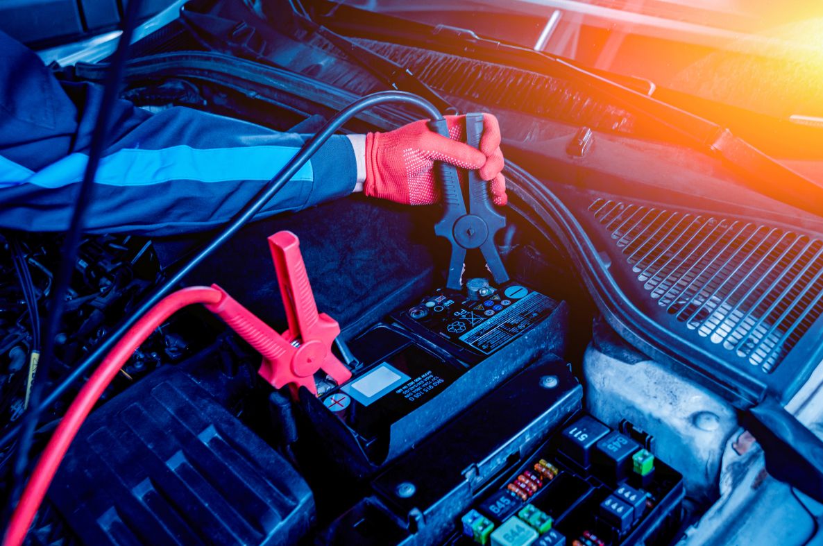 Cabo auxiliar de partida BGS 9611 para carros a diesel, 400 A / 25 mm², 3,5 m