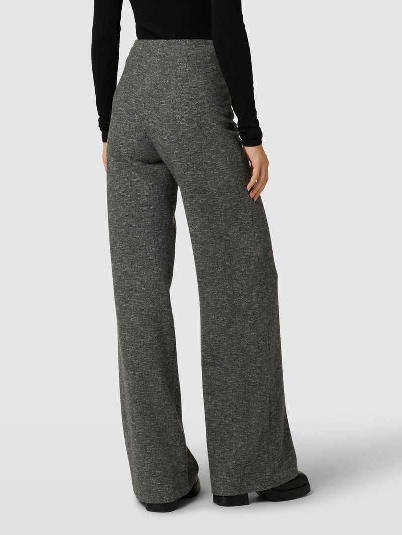 Stoffhose in melierter Optik in anthrazit