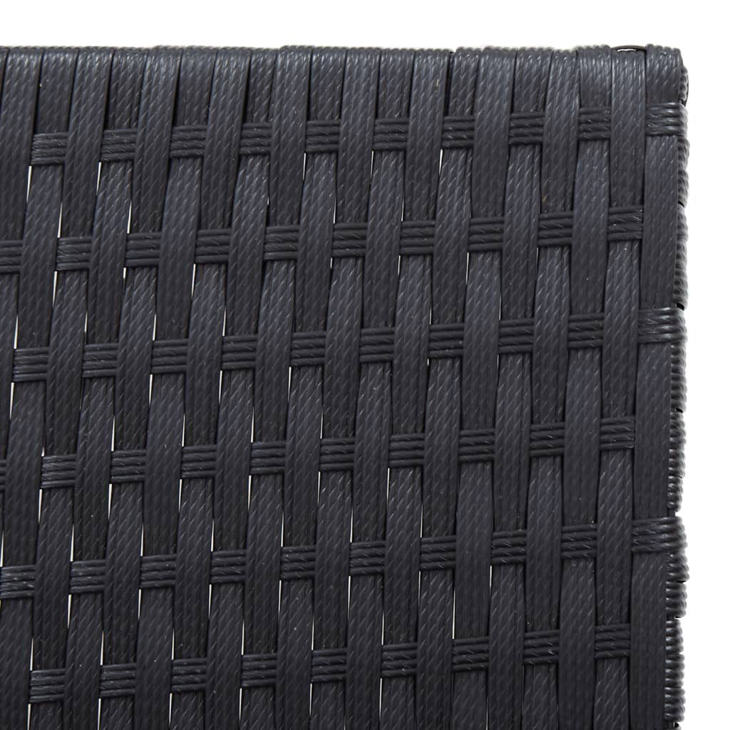 vidaXL Gartenliege 3-tlg. Garten-Lounge-Set Poly Rattan & Massivholz Akazie, 1 St.