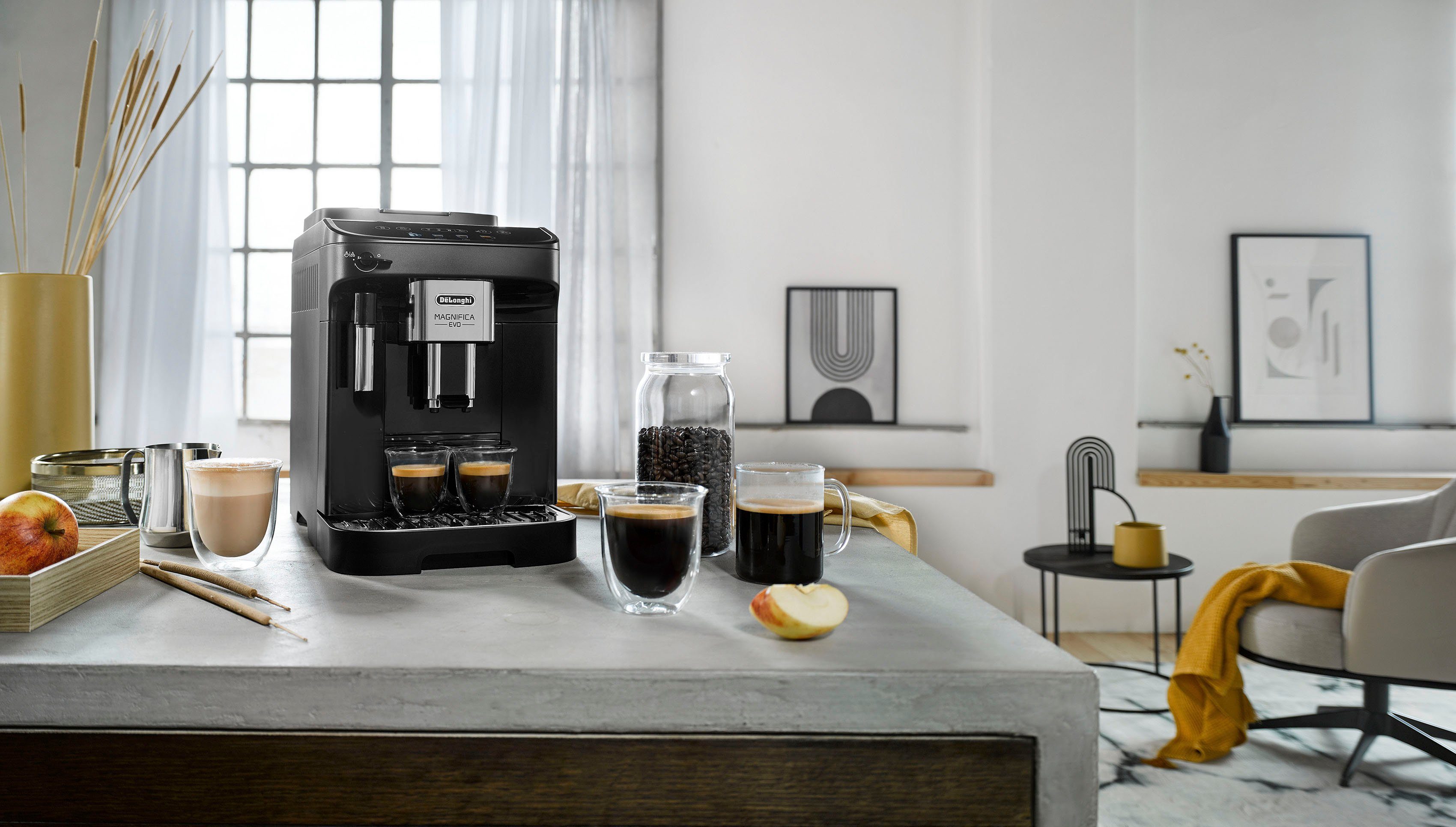De'Longhi Kaffeevollautomat Magnifica Evo ECAM 290.21.B, Schwarz