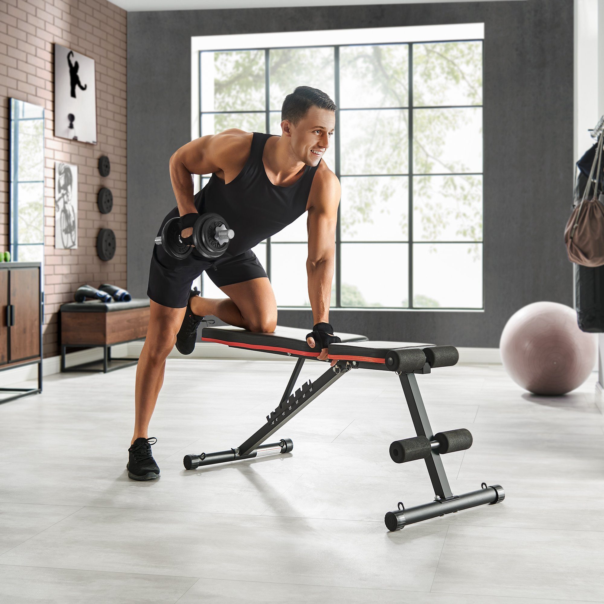 SONGMICS Kurzhantel SYL20/30/40T, Hantelset aus Gusseisen, 20/30/40 kg, verstellbar