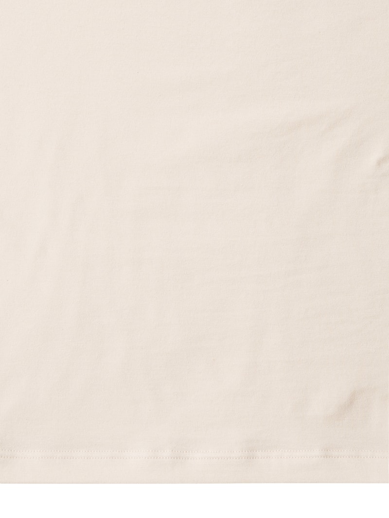 Top mit Rundhalsausschnitt Modell 'Organic' in beige