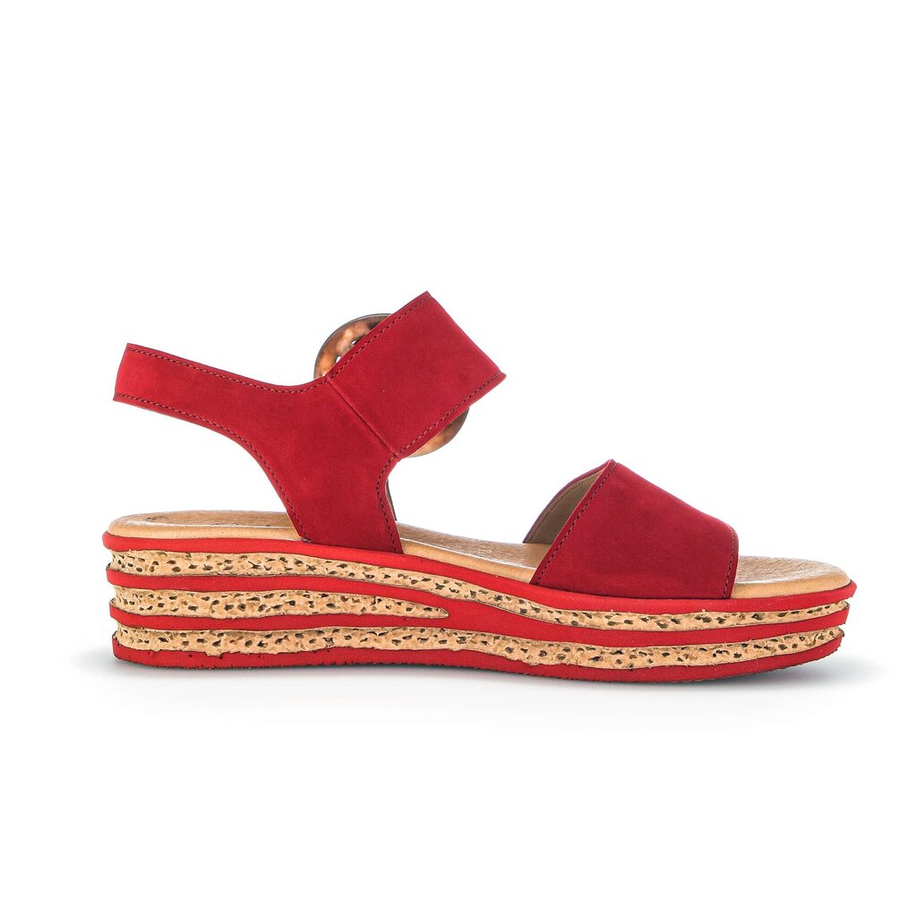 Gabor fashion Plateau Sandale rot