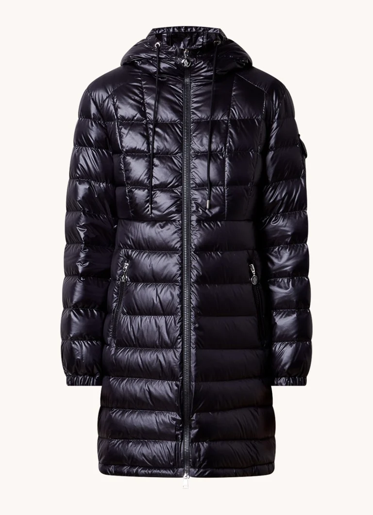 Parka matlasată cu puf Moncler și logo