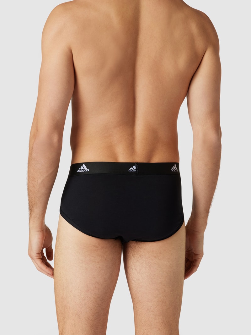Trunks mit Label-Schriftzug im 3er-Pack in schwarz
