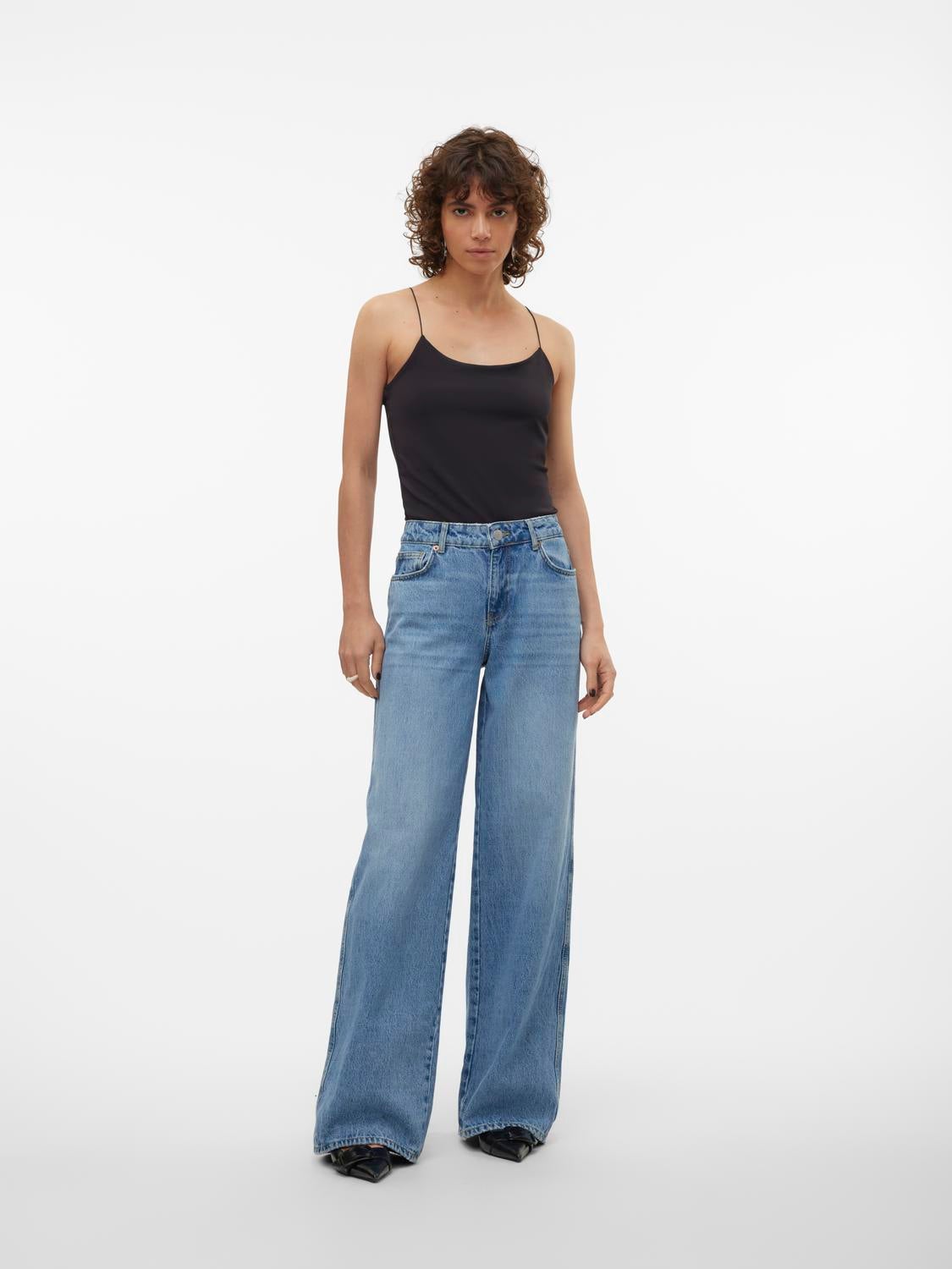 VMREMY Mid Rise Weit geschnitten Jeans
