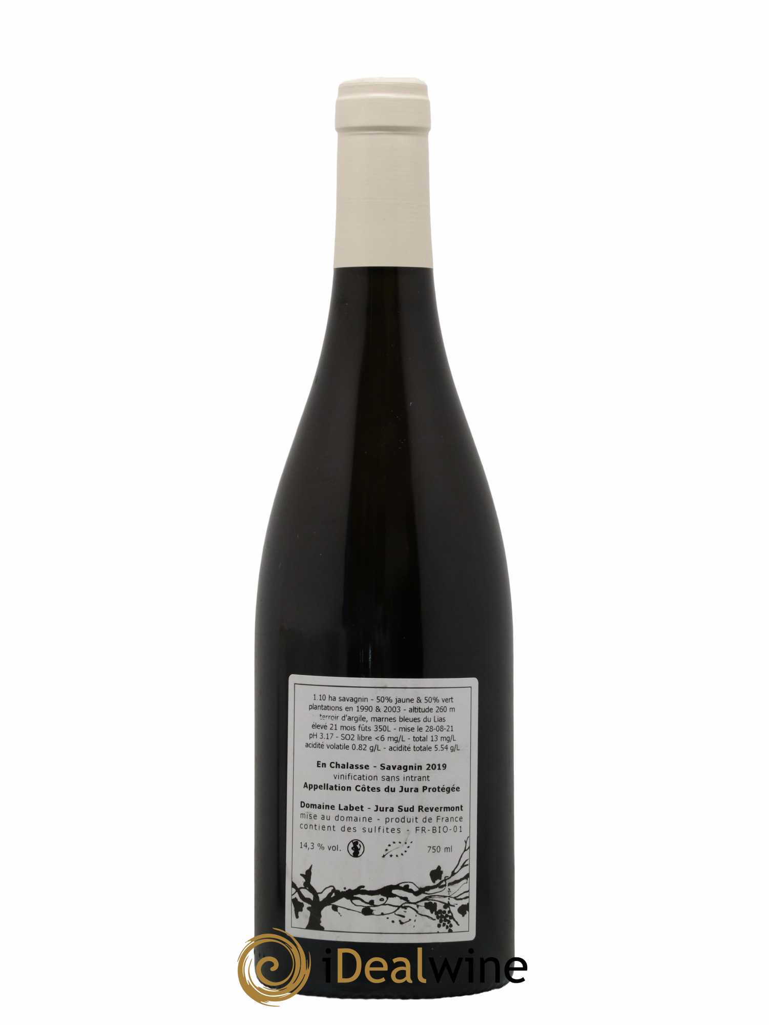 Côtes du Jura Fleur de Savagnin En Chalasse Labet (Domaine)  2019 - Lot de 1 Bouteille