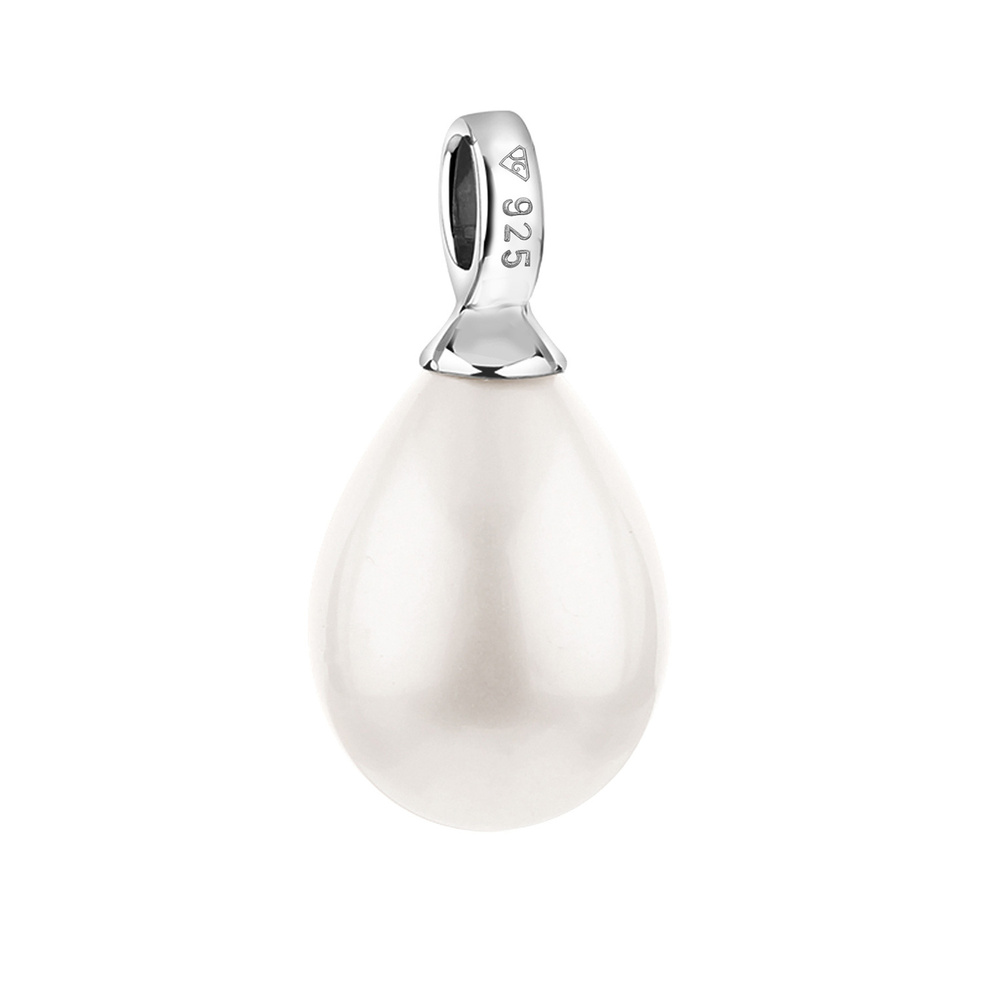 Nenalina Nenalina Pendentif en goutte pour collier de femme ou collier avec perle en argen Pendentif