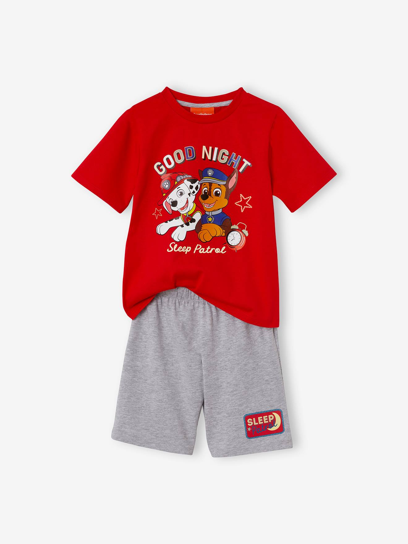 Pyjashort Garçon Pat Patrouille® rouge / gris