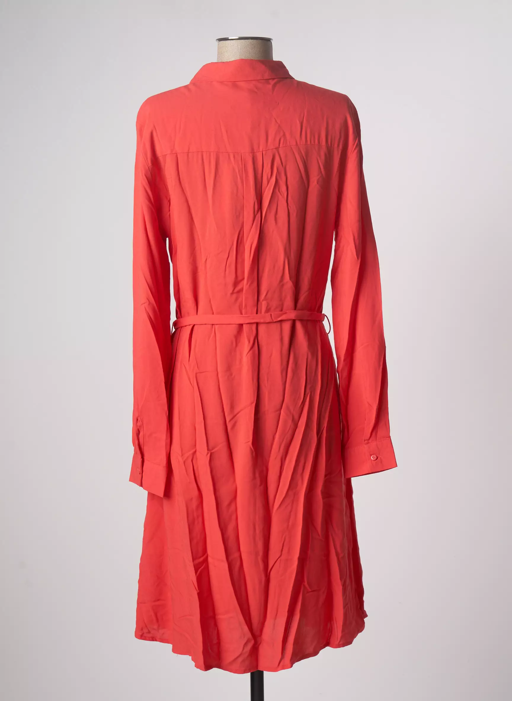 Ichi Robes Mi Longues Femme couleur rouge