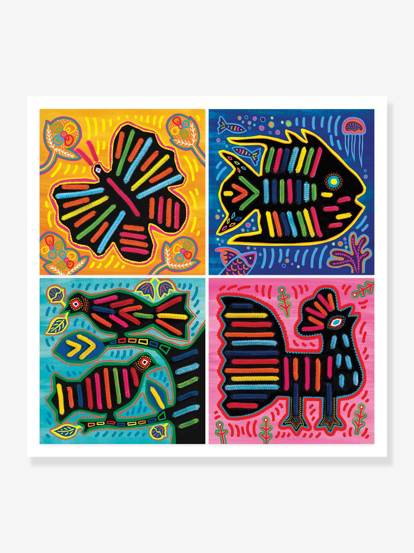 Art Kuna et Fils Chenilles Tout Doux DJECO vert