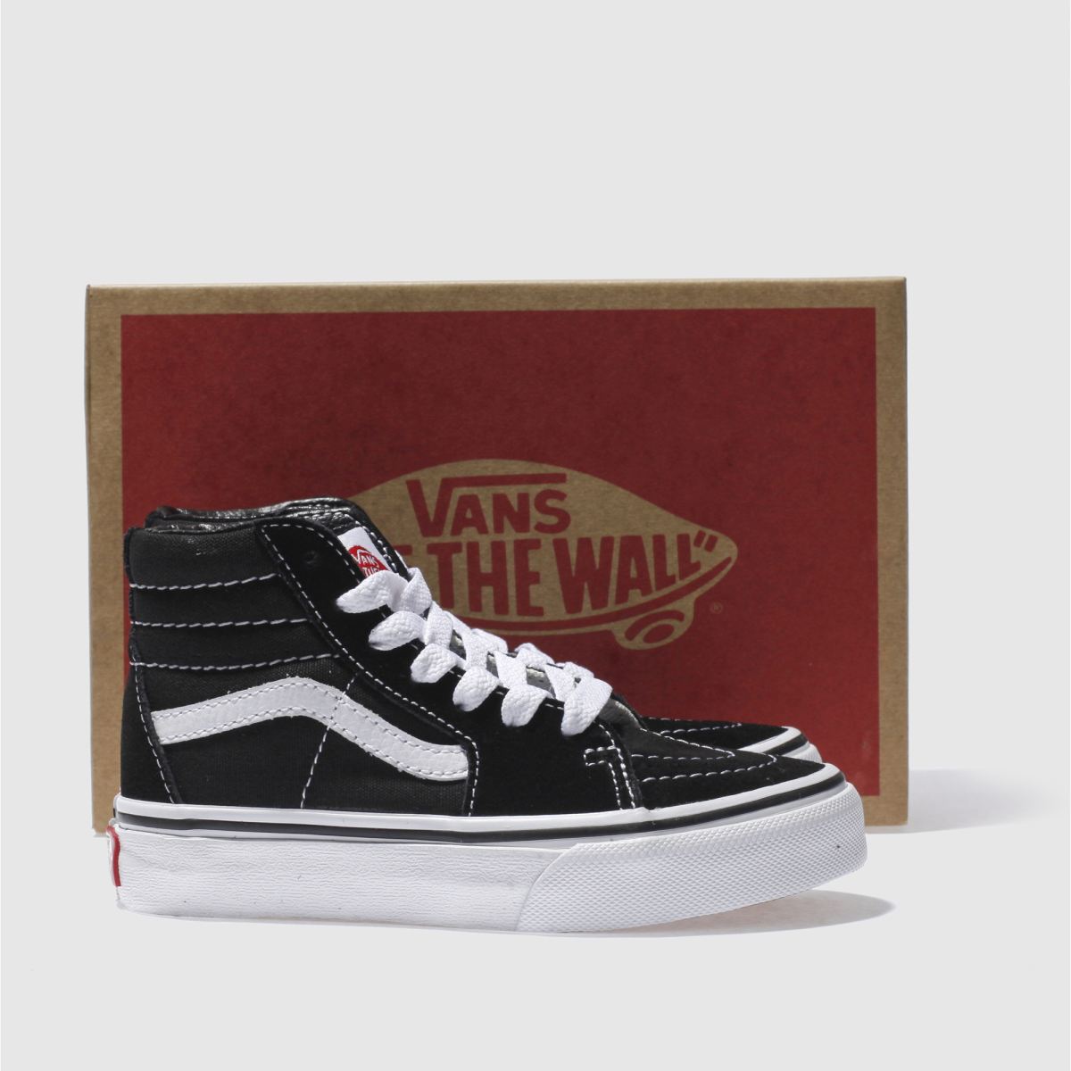 Vans fekete-fehér sk8-hi junior cipők