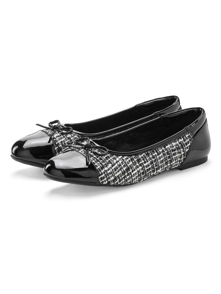LASCANA Ballerina in schwarz günstig kaufen