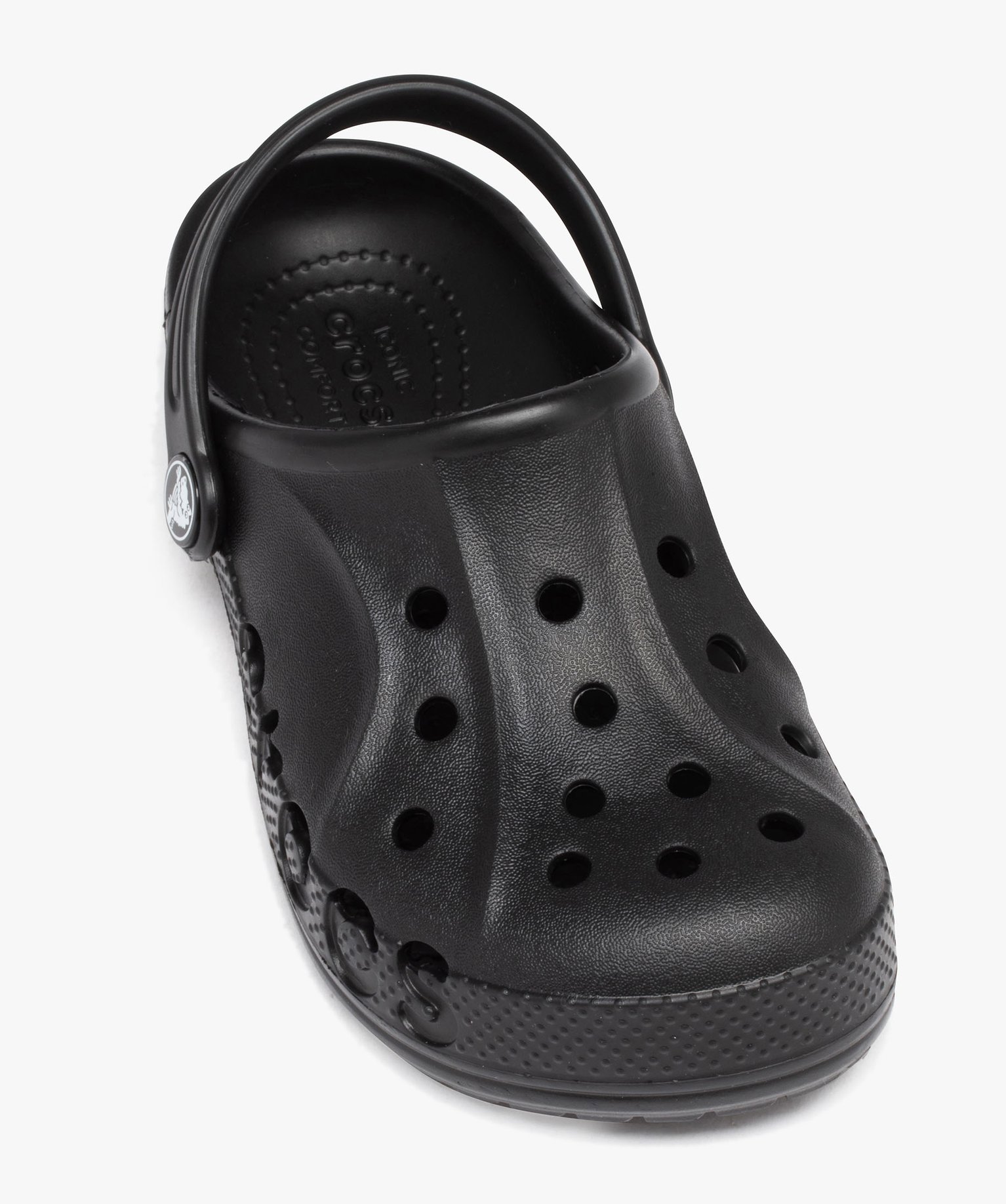 Sabots souples fille unis avec perforations - Crocs noir | GEMO