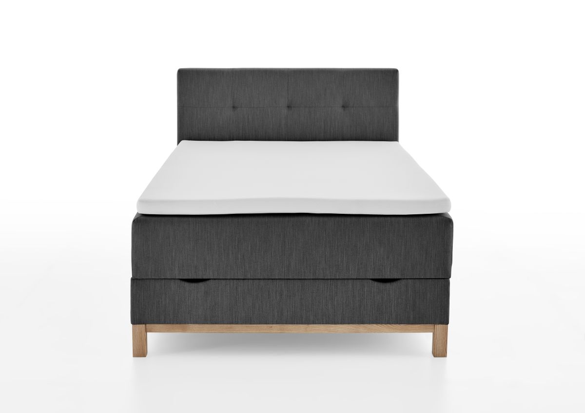 Meise Boxspringbett Catania Anthrazit 120 x 200 cm