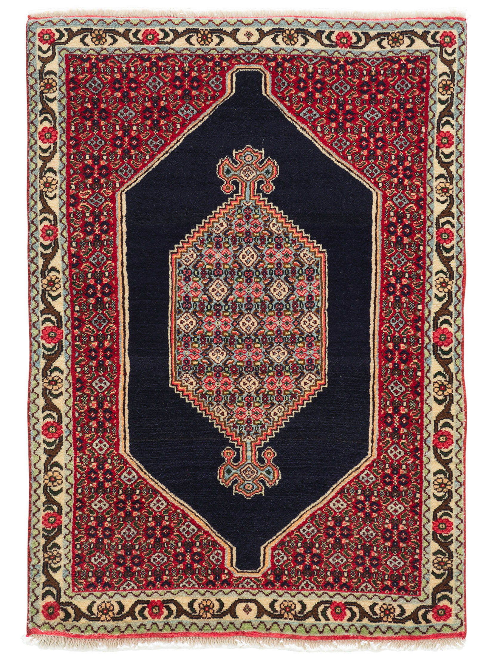 Senneh ca. 70 x 100 cm, Unikat / Einzelstück