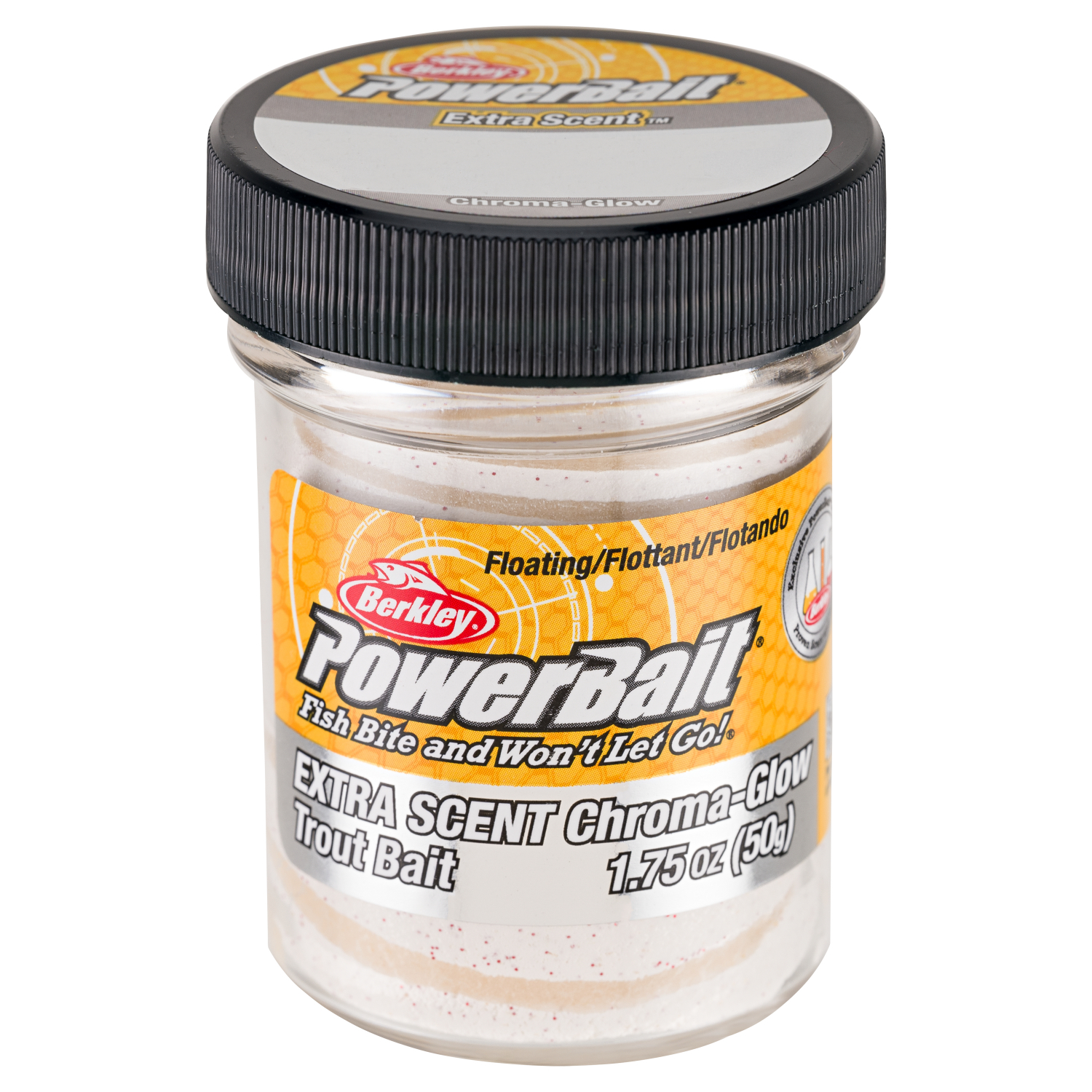 Berkley Forellen Teig PowerBait Glitter Croma-Glow (Mallow Glow Red Fleck)
