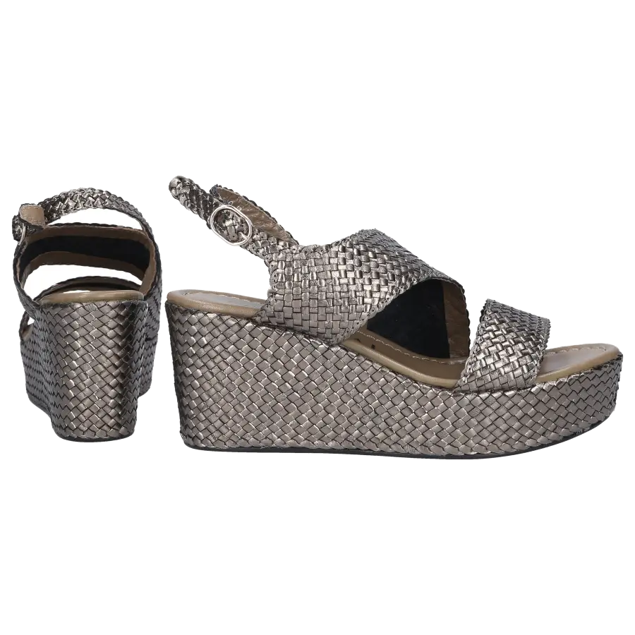 Pons Quintana - Sandalen ALICIA Kalbsleder Geflochten bronze - bronze