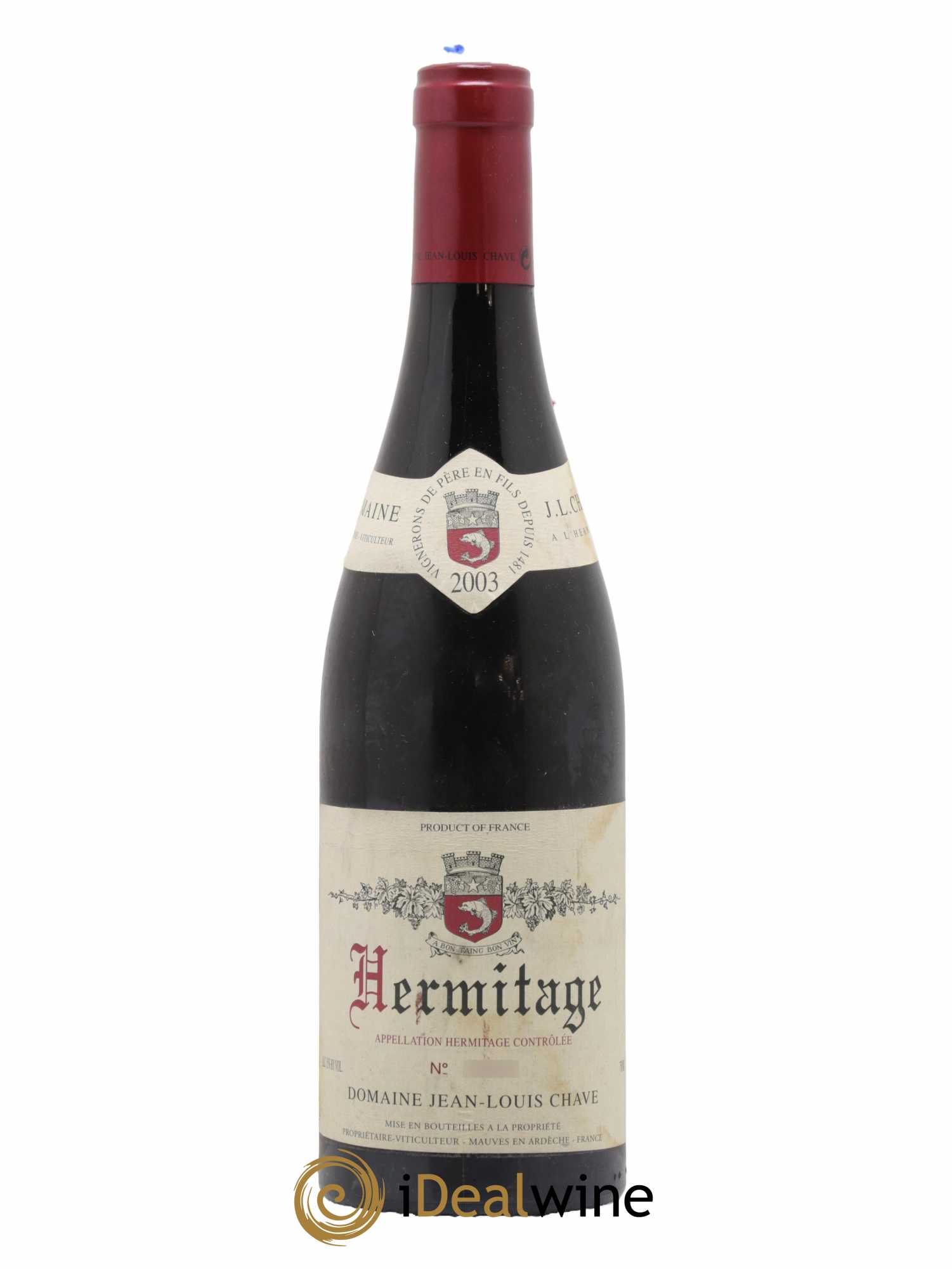 Hermitage Jean-Louis Chave  2003 - Lot de 1 Bouteille