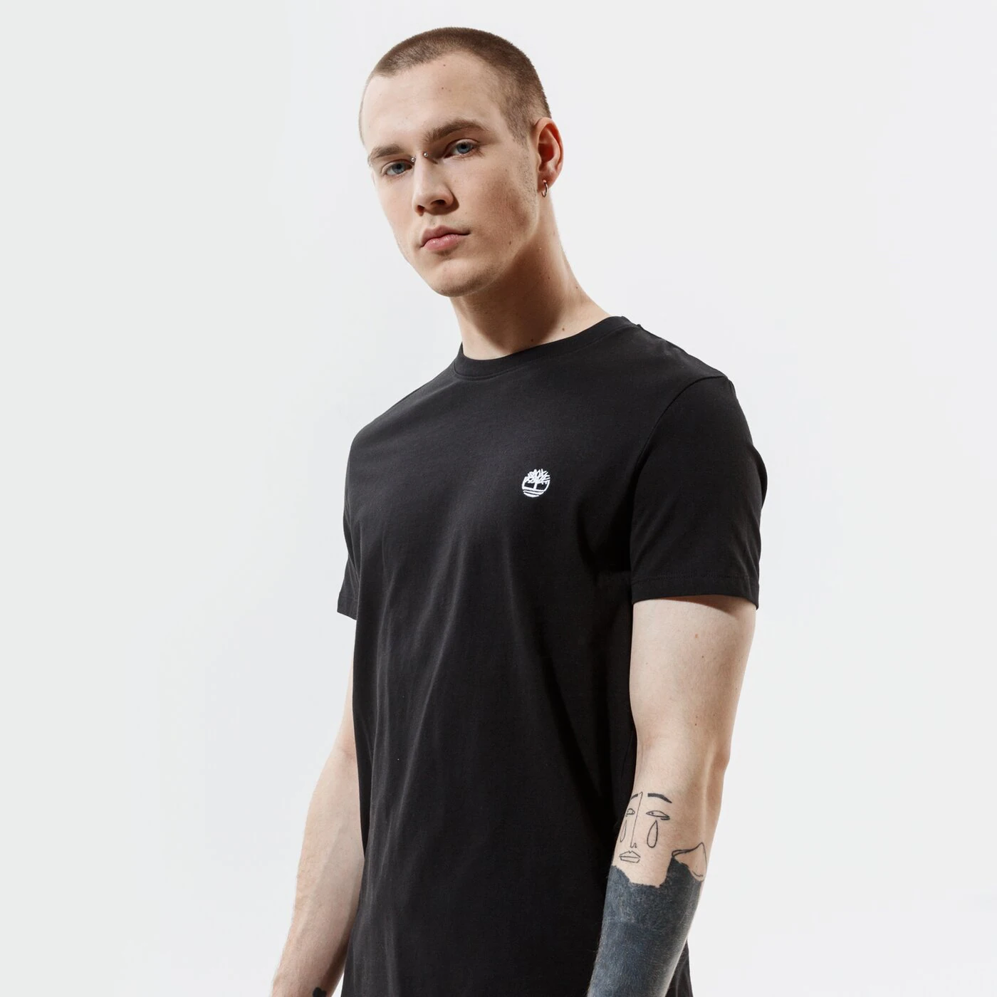 TIMBERLAND T-SHIRT SS DUNSTAN JERSEY CREW TEE SLIM Schwarz