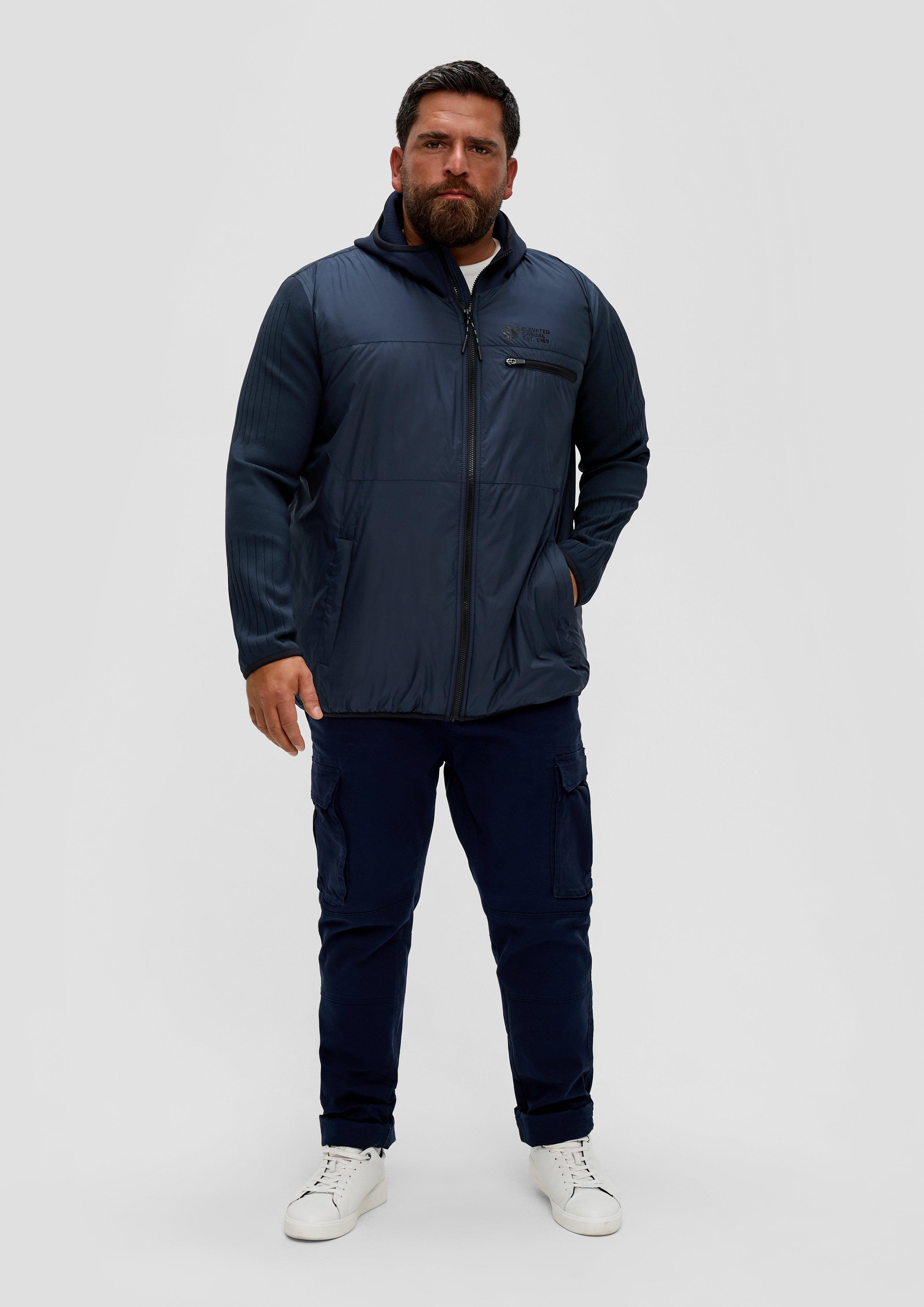 Kapuzenjacke im Fabricmix  EME-2146745-5978